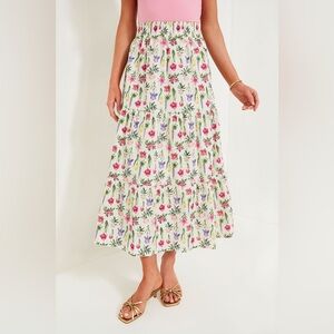 NWOT Hyacinth House from Tuckernuck Multicolored Spring Blooms Evie Maxi Skirt